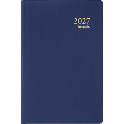 Brepols - Agenda Delta Seta 6 Sprachen, blau, 2026