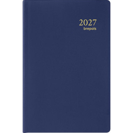 Brepols - Agenda Delta Seta 6 Sprachen, blau, 2026