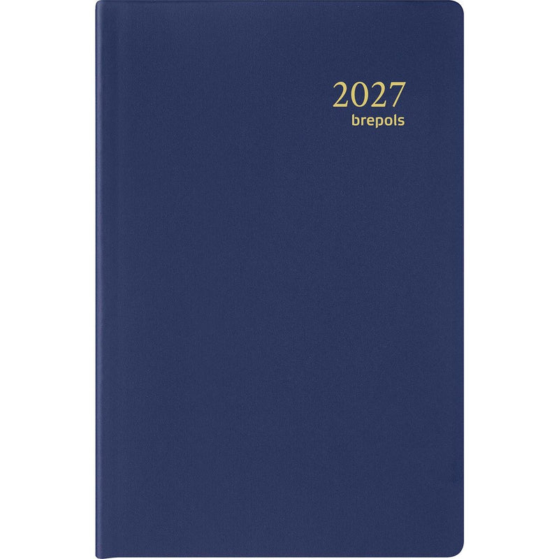 Brepols - Agenda Delta Seta 6 Sprachen, blau, 2026