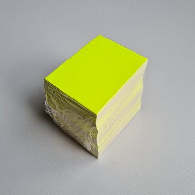 Klika - Preiskartenrohling Fluorgelb 6x8 cm 100 13 Stück