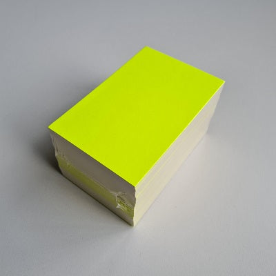 Klika - Preiskartenrohling Fluorgelb 8x12cm100Stk 10 Stück