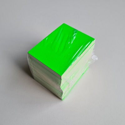 Klika - Preiskartenrohling fluorgrün 6x8cm 100 13 Stück