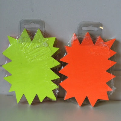 Klika -  Fluor ster 16x12 cm fluor geel+fl.oranje