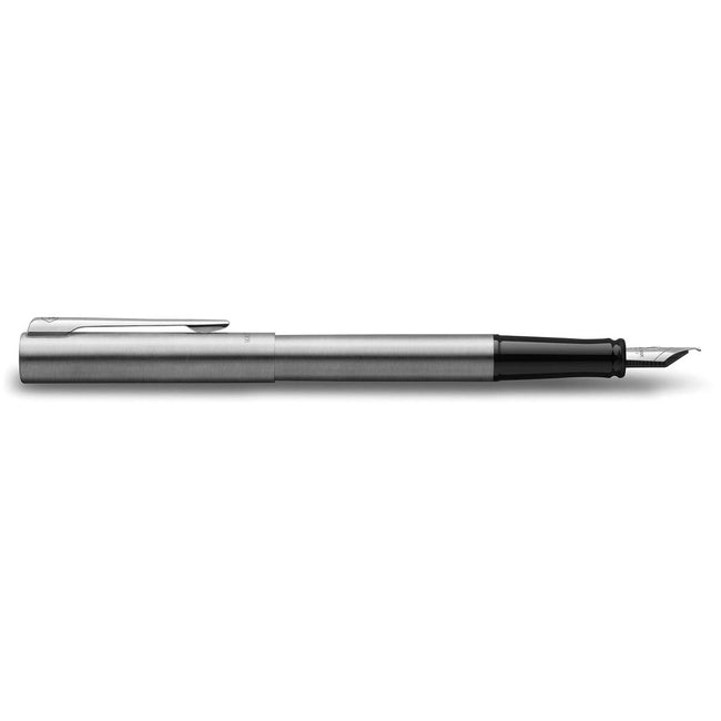 Waterman - Füllfederhalter Allure Chrome mit feiner Spitze, inklusive 6 Tintenpatronen, im Blister