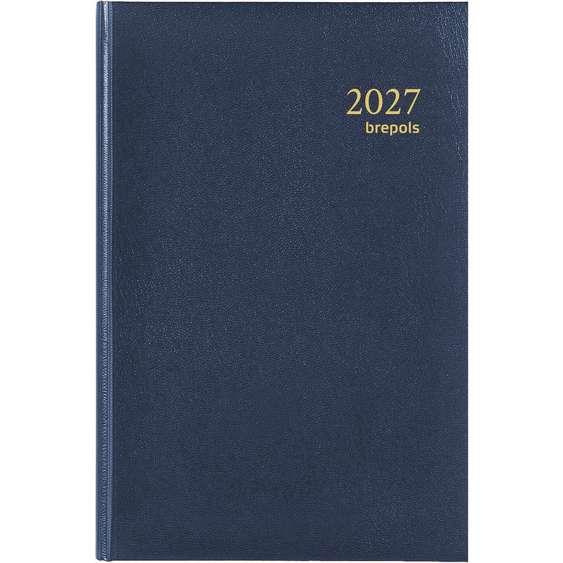 Brepols - Agenda 2026 Saturn Luxury 1 Tag/1 Seite blau