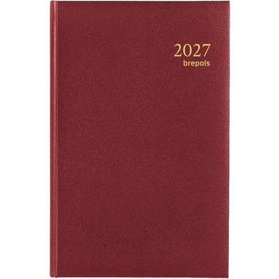 Brepols - Agenda 2026 Saturn Luxury 1 Tag/1 Seite Burgund
