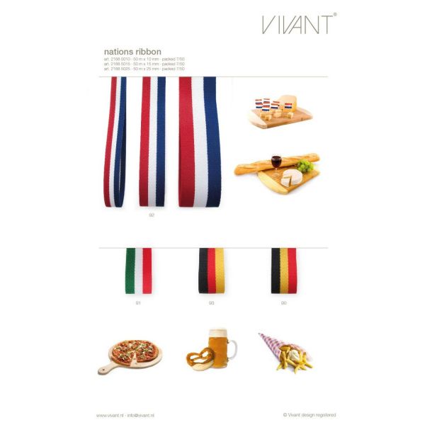 Nationen - Band 50mx10mm Niederlande