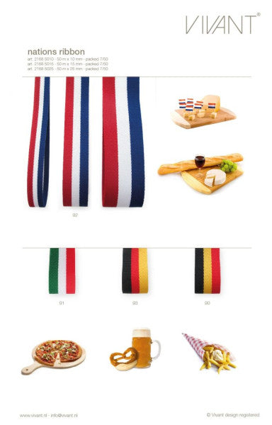 Nationen - Band 50mx10mm Niederlande