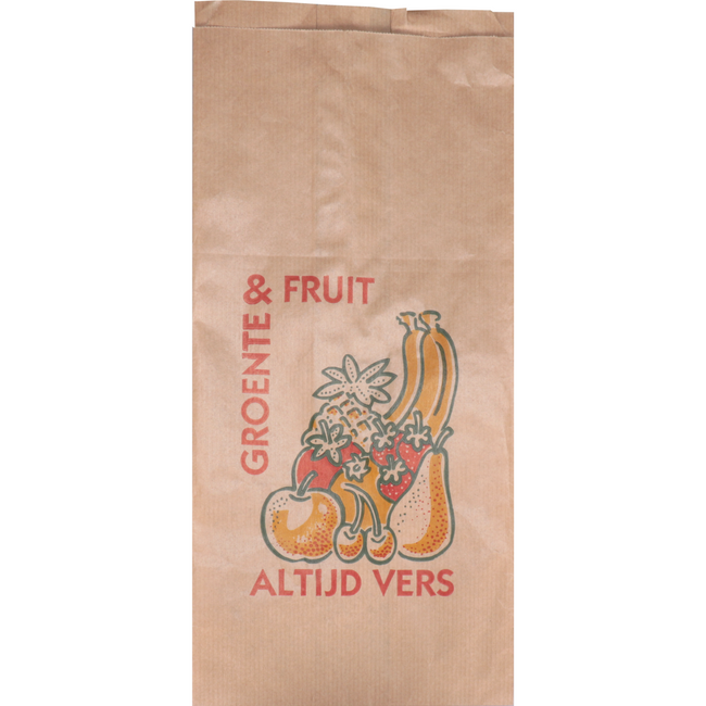 Klika - Tasche | Obstbeutel | Papier | Nr. 3 | 3 Pfund | 16/ 10x35,5cm | Immer frisch | braun | 10 kg