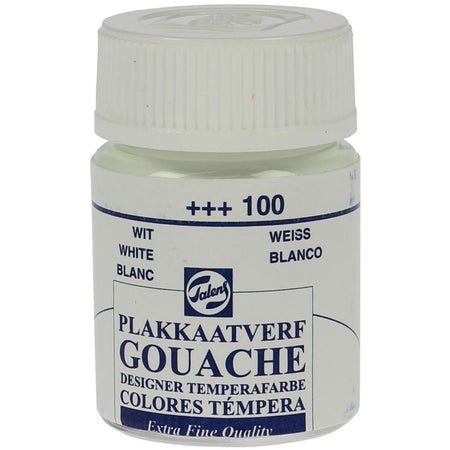 Talens - Gouache Extra Fine, Flasche mit 16 ml, weiß