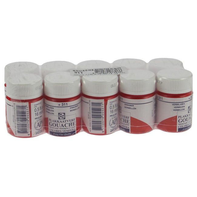 Talens – Gouache Extra Fine, Flasche mit 16 ml, Zinnoberrot