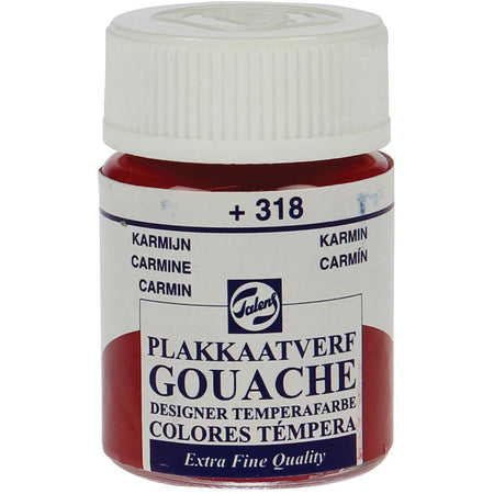 Talens - Gouache Extra Fine, Flasche mit 16 ml, Karminrot