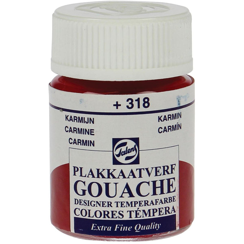 Talens - Gouache Extra Fine, Flasche mit 16 ml, Karminrot