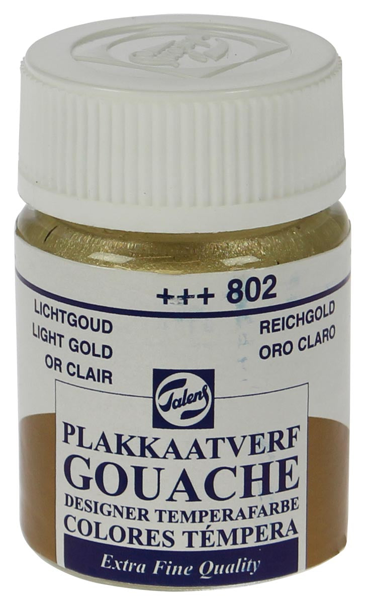 Talens - Plaque Vef Extra Fine 16 ml Flasche, hellgold