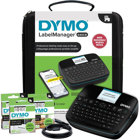 Dymo - Etikettiersystem LabelManager Executive 640 CB, Azerty, Kit-Koffer