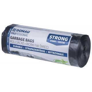 DONAU PROFESSIONAL -   vuilniszak, 40 micron, ft 105 x 140 cm, 240 liter, zwart, pak van 10 stuks