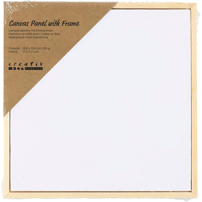 Creativ Company -  Canvaspaneel  158x158mm wit