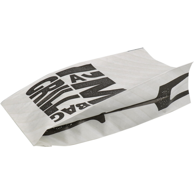 I'M Concept - Tasche | Grillbeutel | Kraftpapier + PP | 13/ 8x28cm | Ich bin eine Grilltasche | weiß/schwarz | 500 Stück