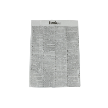Klika - Blatt | Snack-Blatt | Papier + Paraffinbeschichtung | 406x305mm | Londoner Zeitung | 4000 Stück