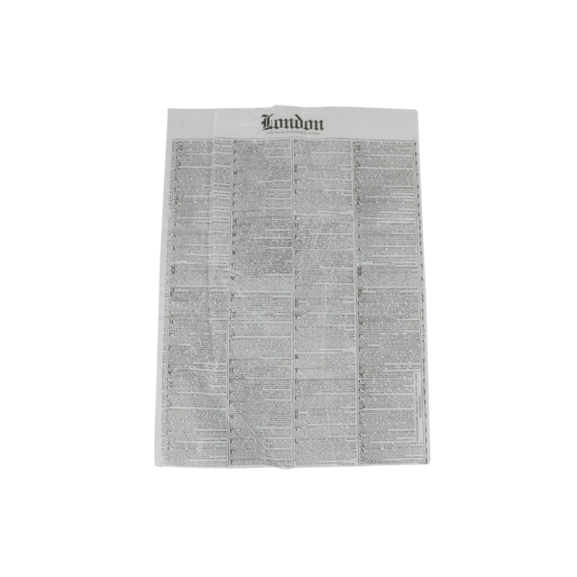 Klika - Blatt | Snack-Blatt | Papier + Paraffinbeschichtung | 406x305mm | Londoner Zeitung | 4000 Stück
