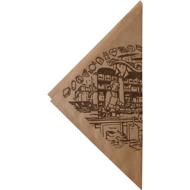 Klika - Tasche | Süßigkeitentüte | Papier | K23 | braun | 2000 Stück