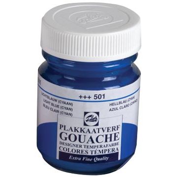 Talens - Plaque Vef Extra Fine 50 ml Flasche, Hellblau (Cyan)
