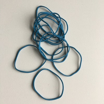 Klika -  Elastiekjes breed 1,5mm nr.16 blauw100g