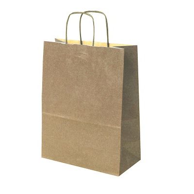 Klika - Tragetasche Papier braun Maße 32x12x41cm 5 Stück