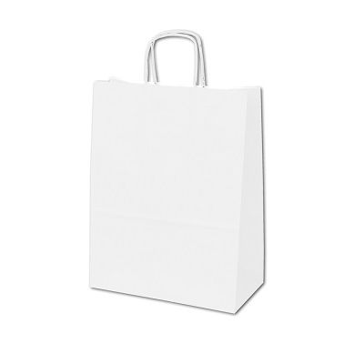 Klika - Tragetasche Papier weiß Maße 32x12x41cm 4 Stück