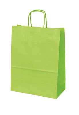 Klika - Tragetasche Papier Limette Abmessungen 32x12x41cm 4 Stück