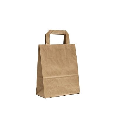 Klika - Tragetaschen braun Kraft 18/9x22cm 400St 2 Stück