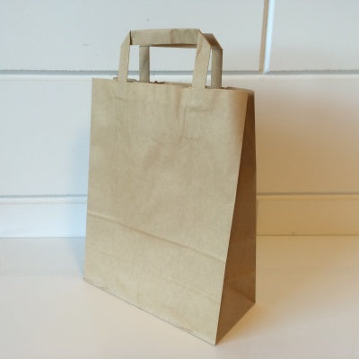 Klika - Tragetaschen braun Kraft 22/10x28 250 Stück 3 Stück