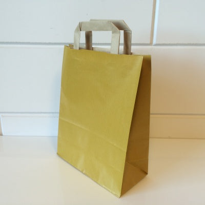 Klika – Tragetaschen aus gelbem Kraftpapier, 22/11 x 28 cm, 250 Stück x 2 Stück