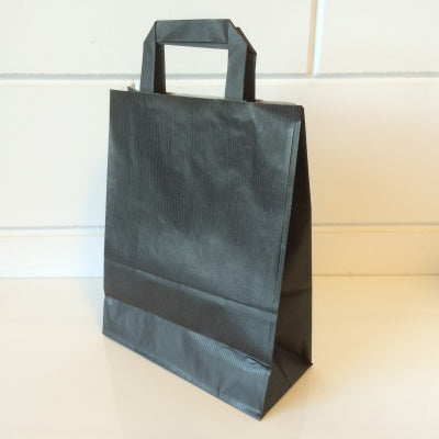 Klika - Tragetaschen schwarz Kraft 22/10x28cm 250St 2 Stück