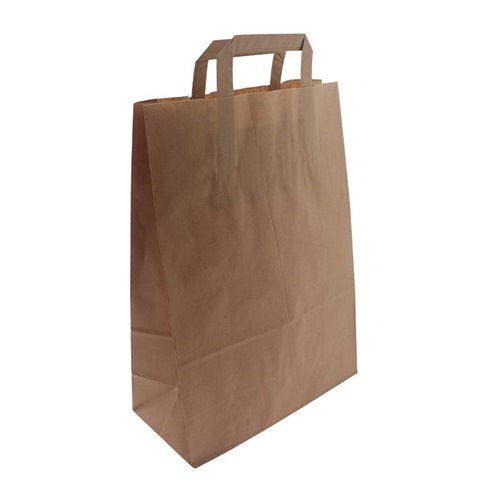 Klika - Tragetaschen braun Kraft 26/12x36 250 Stück 3 Stück
