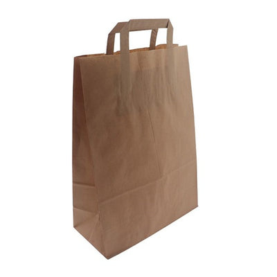 Klika - Tragetaschen braun Kraft 26/12x36 250 Stück 3 Stück