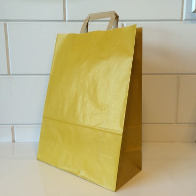 Klika - Trägertaschen gelbe Kraft 32/15x43cm 250st - 2 Stück