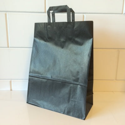 Klika - Tragetaschen schwarz Kraft 32/15x43cm 250St 2 Stück