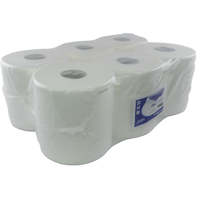 Euro Products - Produkte Reinigungspapier | 2-lagig | 20cm | 160m | Papier | Weiß