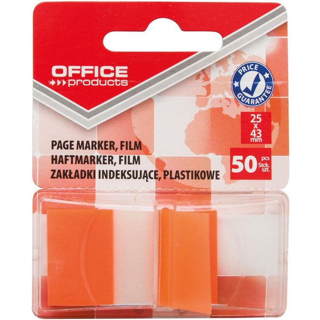 Büroartikel - Register, 43 x 25 mm, Blister mit 50 Tabs, orange