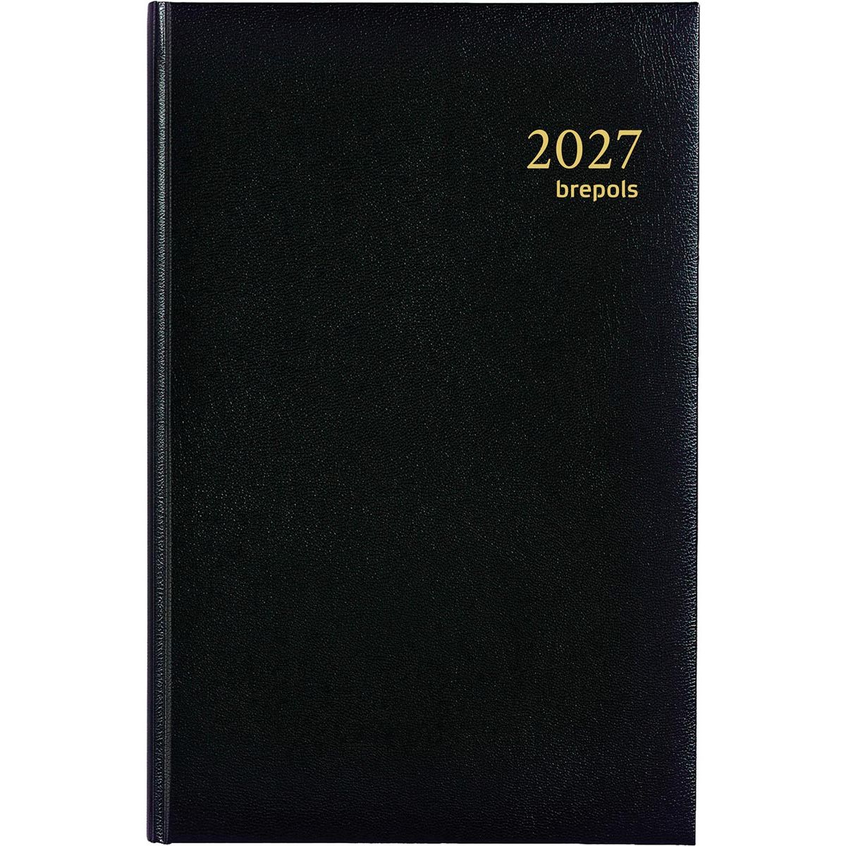 Brepols - Agenda 2026 Saturn Lima 7 Tage/2 Seiten schwarz