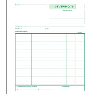Exacompta – Zubehör, ft 21 x 18 cm, Tripli (50 x 3 Blatt), Niederländisch