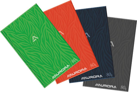 Aurora - Zeitschriftenbuch ft 21,5x33,5 cm 2-Hand = 192 Seiten liniert