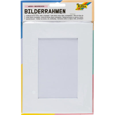 Folia - Fotorahmen 166x216mm Karton weiß