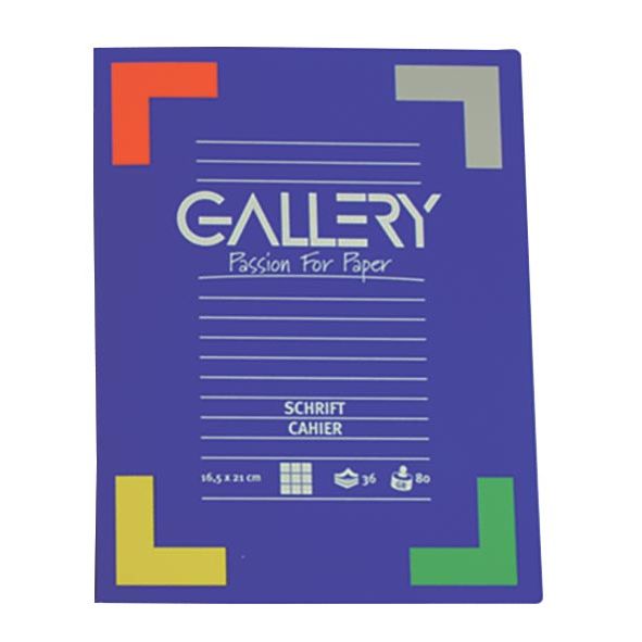Galerie – Notizbuch, ft 16,5 x 21 cm, liniert, 72 Seiten