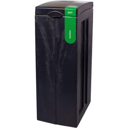 BonTon - | Abfallbehälter | GFT | recyceltes PP | 70l | 77,1x28x43cm | grau | 1 Stk