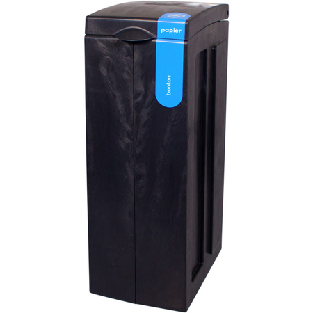 BonTon - | Abfallbehälter | Papier | recyceltes PP | 70l | 77,1x28x43cm | grau | 1 Stk