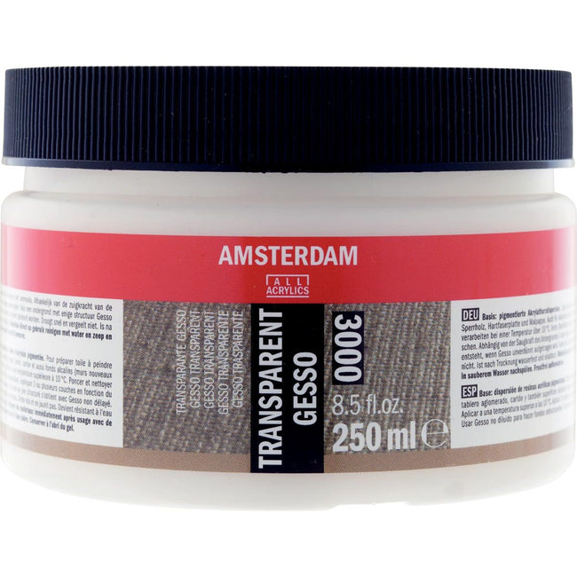 Amsterdam – transparentes Gesso, 250 ml Flasche