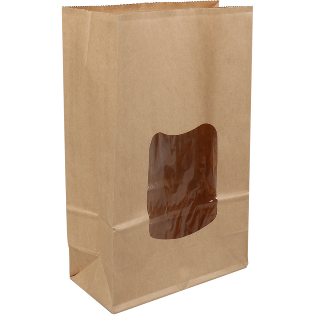 Klika - Tasche | Blockbodenbeutel | Papier + PP | 155/70x242mm | braun | 400 Stück