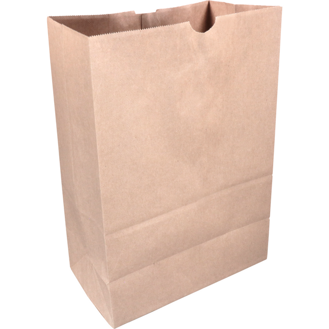 Klika - Bag | Blockbodenbeutel Kraftpapier L | 30/ 17x42CM | Supermarkt | Braun | 500 Stücke